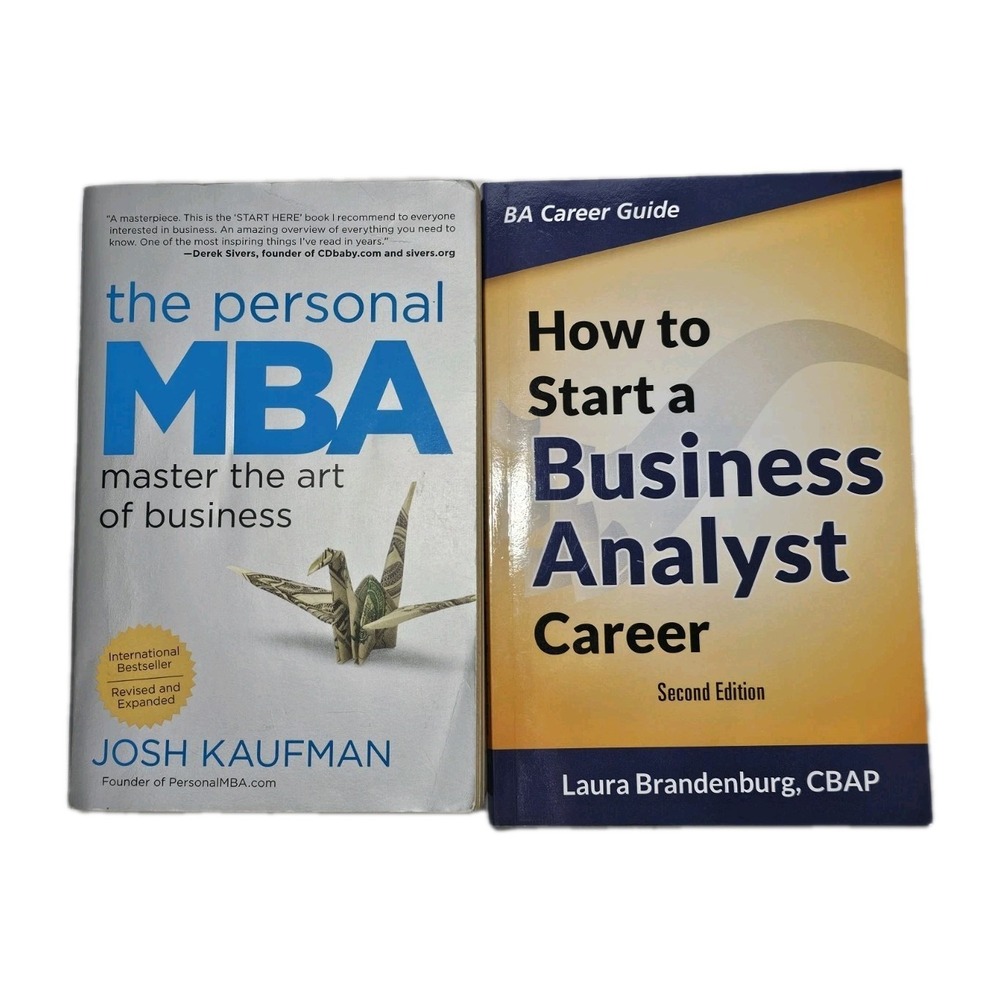2 Book Set The Personal MBA The Art Of & How To Start A Business Analyst Career